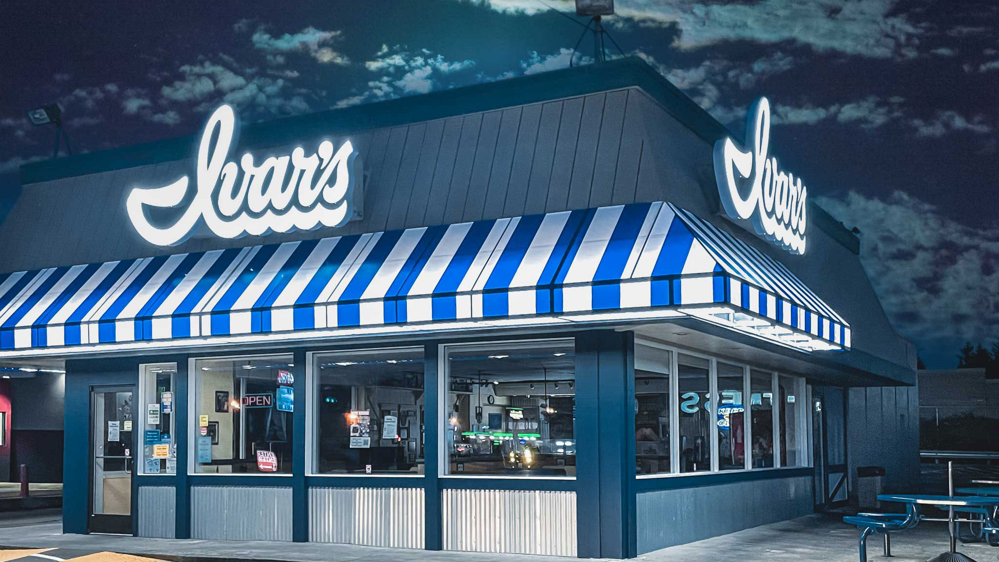 Ivar's Seafood Signs Plus Custom Awning and Canopies