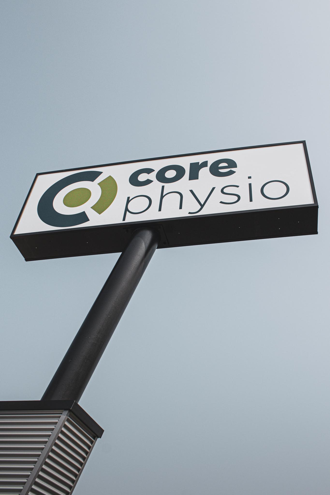 healthcare-core-physio-pylon-sign-worms-eye-view