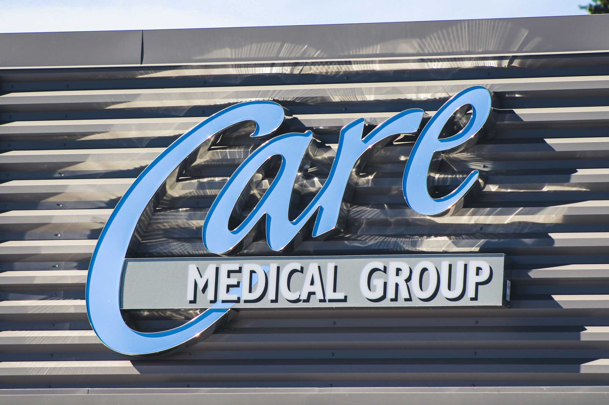 care-medical-group-reflective-channel-letters-front-view