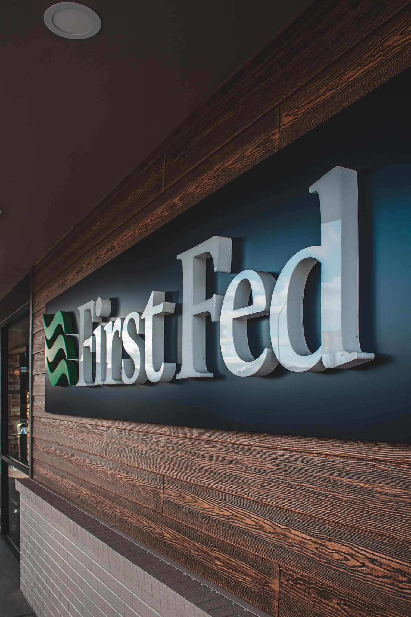 financial-first-federal-ferndale-dimensional-entry-sign